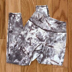 Gymshark high waisted elevate leggings cement brown spray dye No front seam M